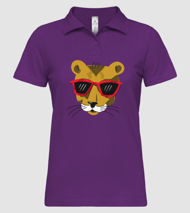Leu cool model mentă pe tricou