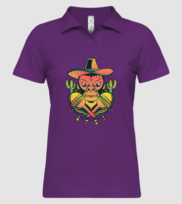 Gorila mexicană model mentă pe tricou