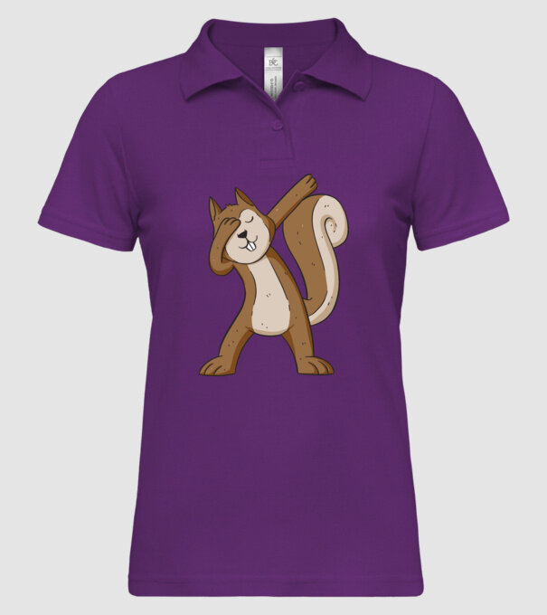Veverița DAB model mentă pe tricou