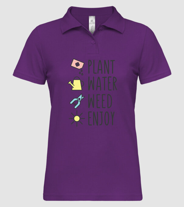 Plant Water Weed Enjoy model mentă pe tricou
