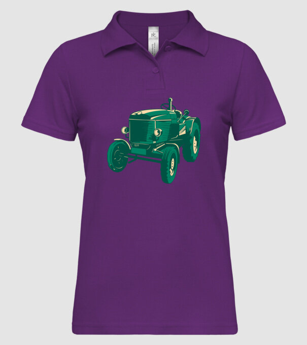 Tractor vechi model mentă pe tricou