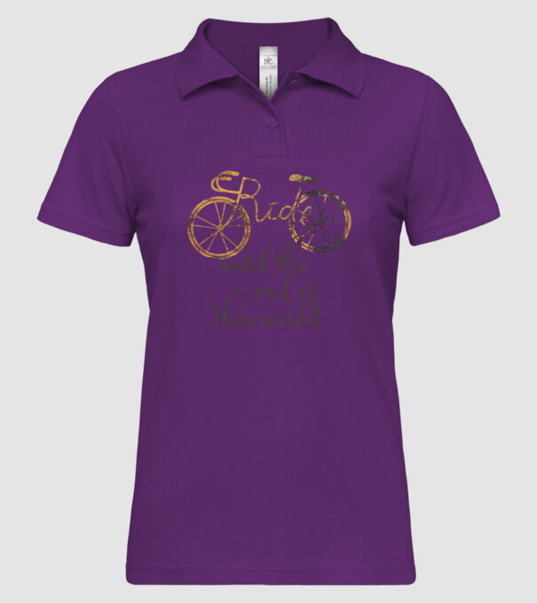 Ride until the end of this world model mentă pe tricou
