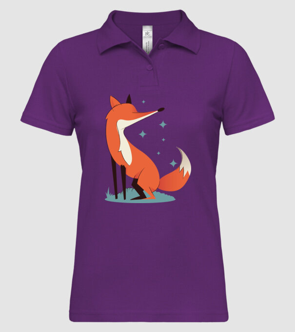 Vulpe model mentă pe tricou
