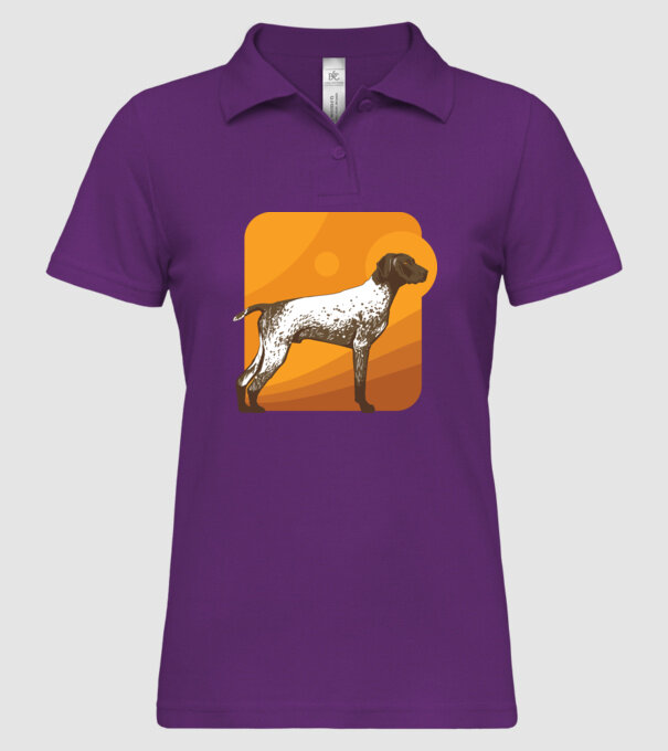 Pointer cu părul scurt model mentă pe tricou