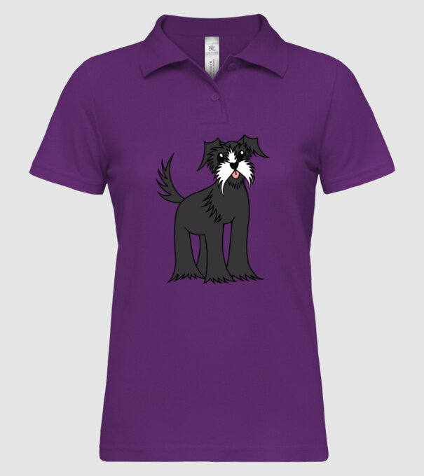 Desen Schnauzer model mentă pe tricou