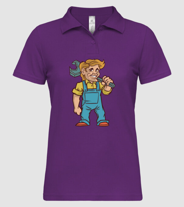 Instalator model mentă pe tricou