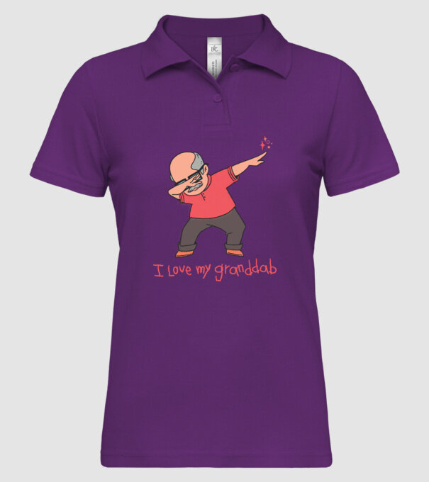 Îl iubesc pe bunicul meu model mentă pe tricou