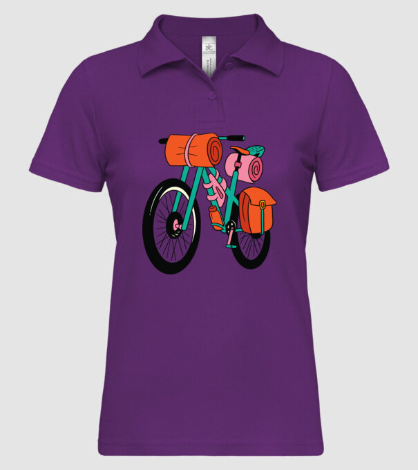Bicicletă Drumeție model mentă pe tricou