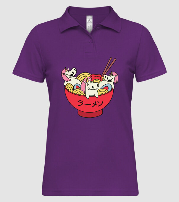 Unicorn Ramen model mentă pe tricou