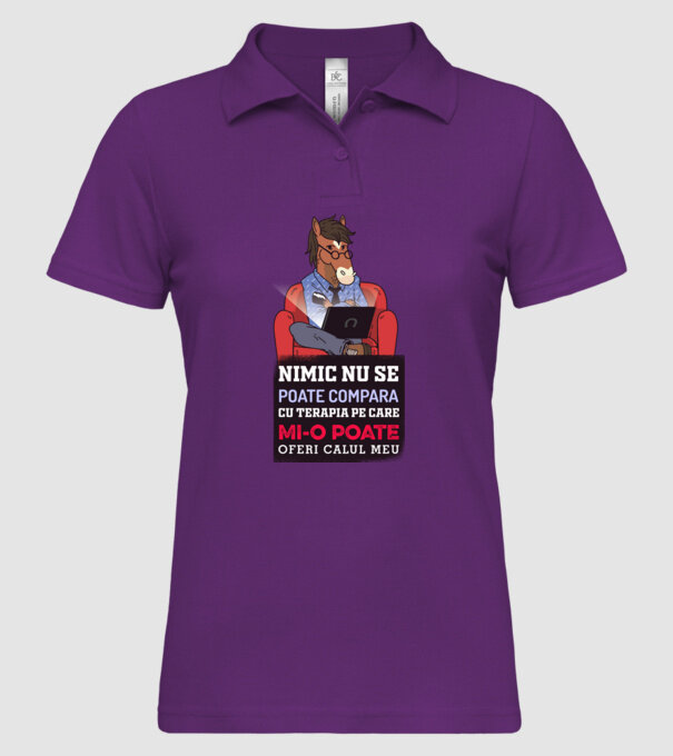 nimic nu se poate compara cu terapia pe care mi-o poate oferi calul meu model mentă pe tricou