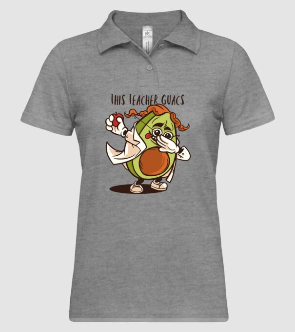 Profesor Avocado DAB model gri pe tricou