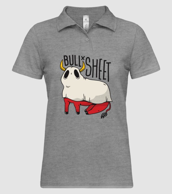 Bull sheet model gri pe tricou