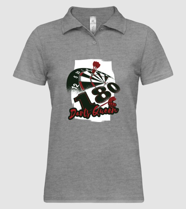 Regina Darts model gri pe tricou