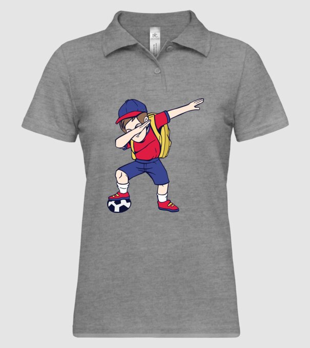 Școlar Fotbalist DAB model gri pe tricou