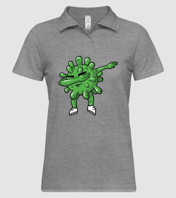Coronavirus DAB dans model gri pe tricou