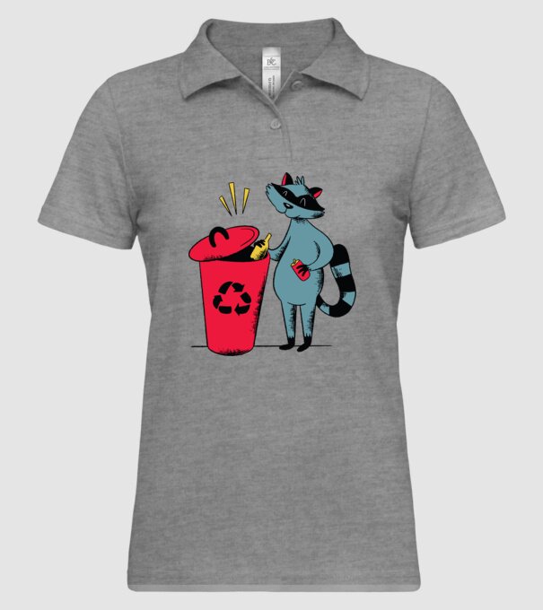 Reciclare Raton model gri pe tricou