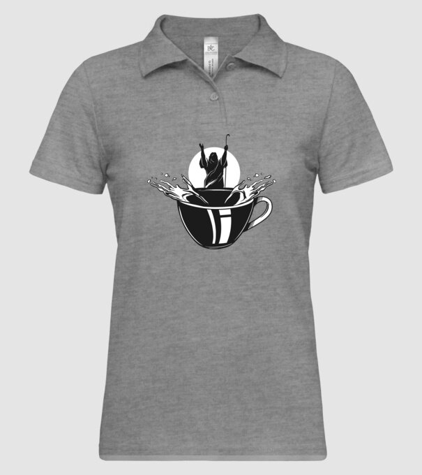 Moise cafea model gri pe tricou