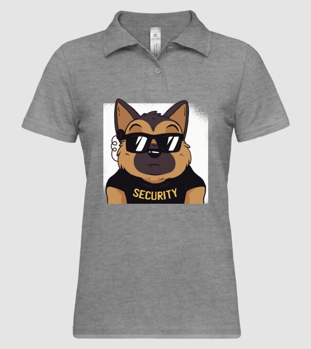 Ciobănesc german Security tricou amuzant cu Câine model gri pe tricou