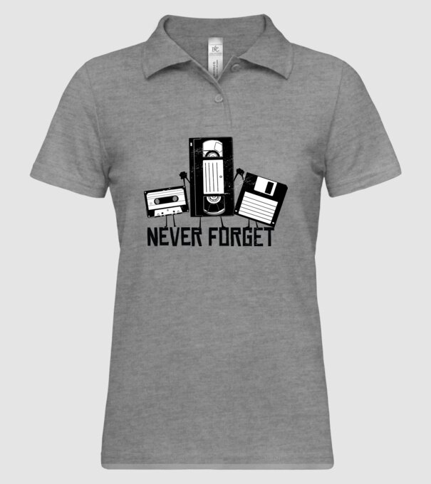 Never Forget model gri pe tricou