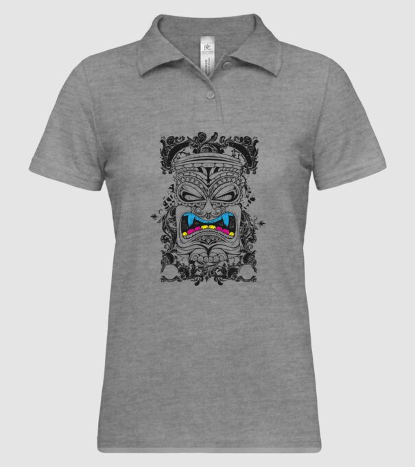 Stâlp totem antic model gri pe tricou