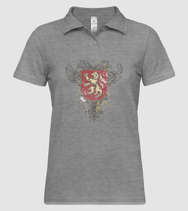 Scut - Leu model gri pe tricou