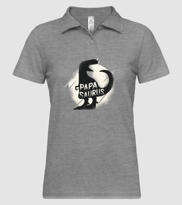papasaurus model gri pe tricou