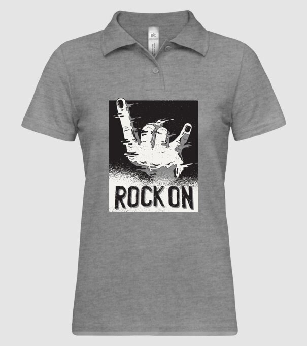 Rock On model gri pe tricou