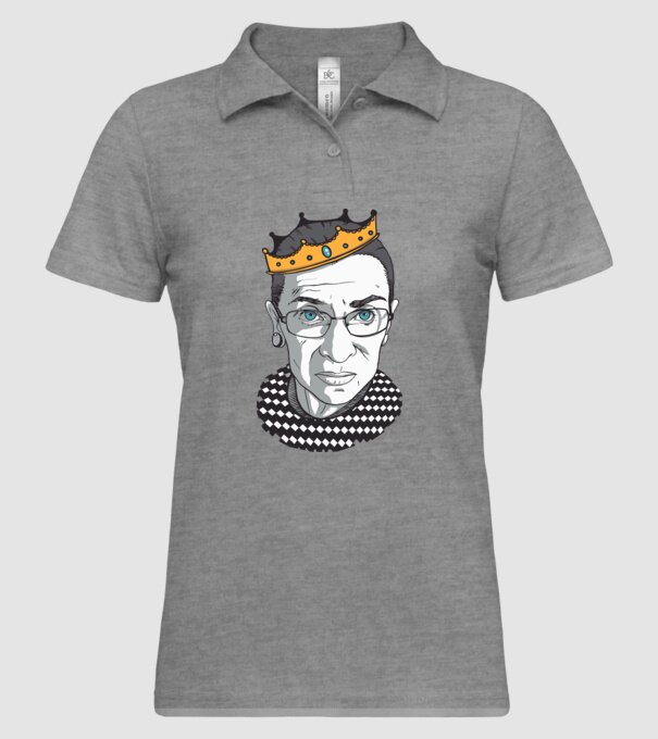 Ruth Bader Ginsburg model gri pe tricou