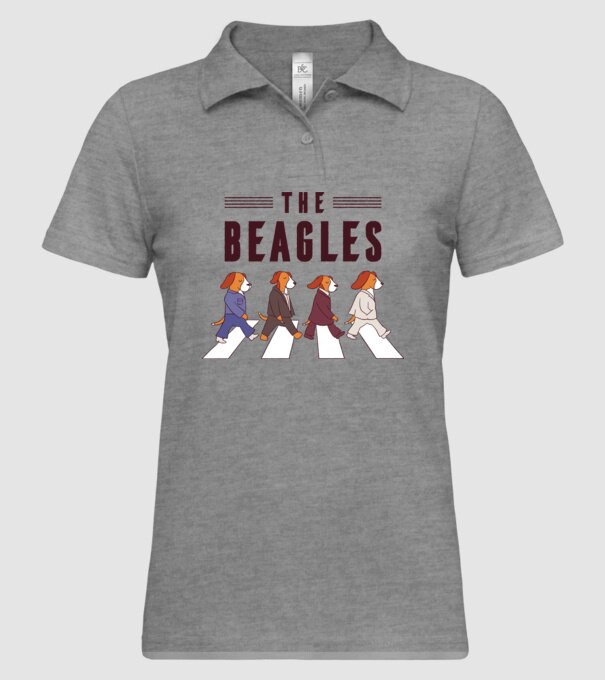 The Beagles model gri pe tricou