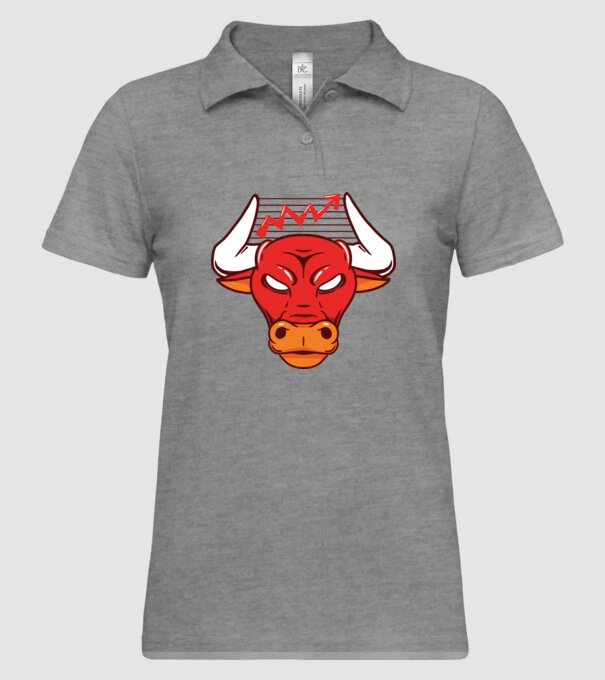 Bursa de Valori Taur model gri pe tricou