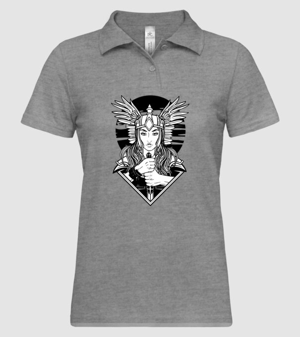 Zeița Valkyrie model gri pe tricou