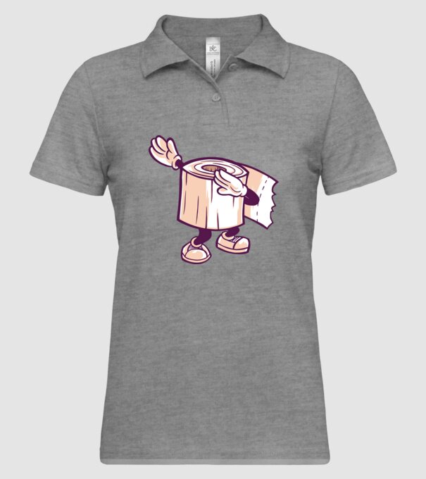 Hârtie igienică DAB model gri pe tricou