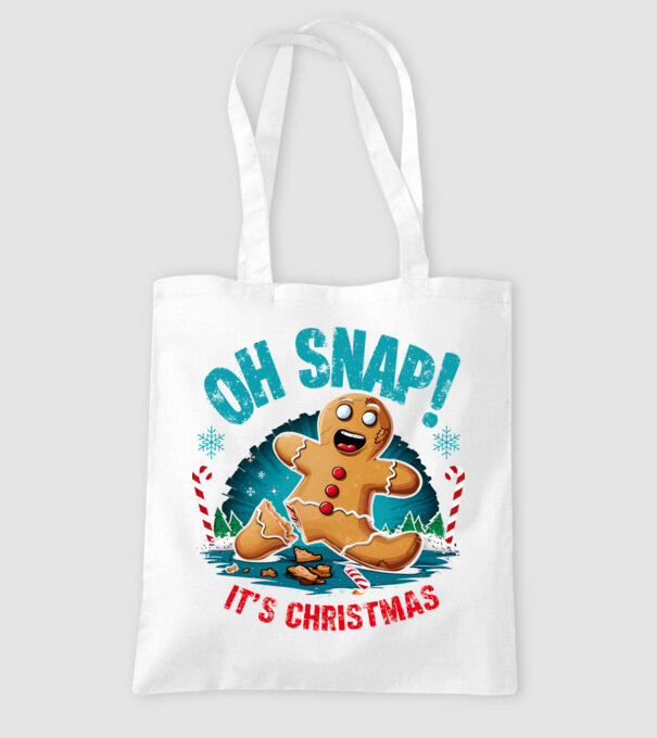 Oh snap! It's christmas Alb model alb pe tricou