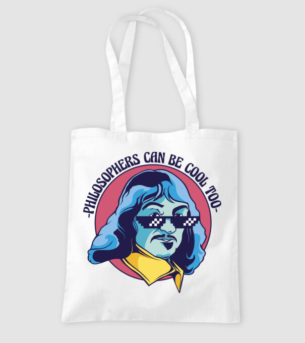 Chiar și Filozofii pot fi cool model alb pe tricou