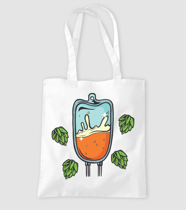 Grupa mea de sânge este IPA model alb pe tricou