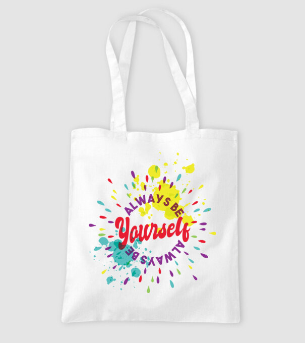 Always be yourself model alb pe tricou