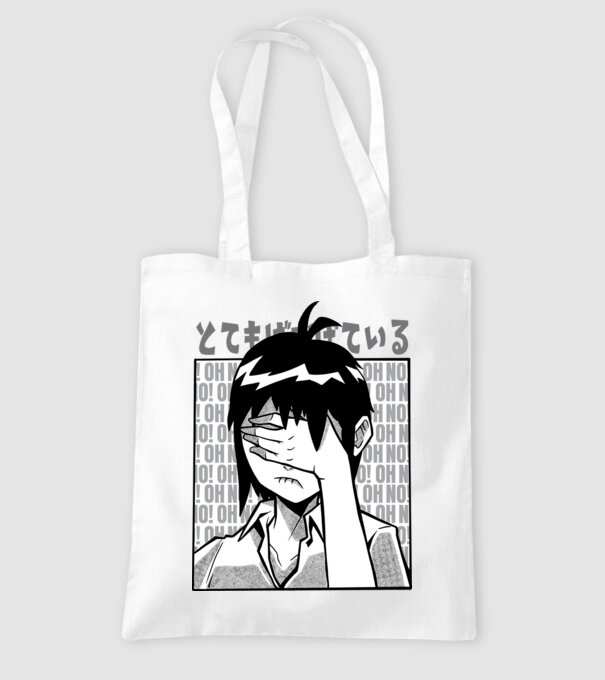 Cap Anime model alb pe tricou