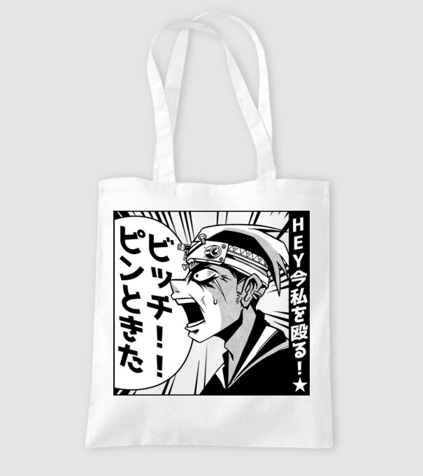 Cap Anime Manga model alb pe tricou