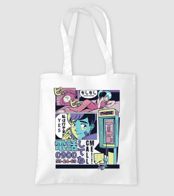 Anime Vaporwave benzi desenate model alb pe tricou