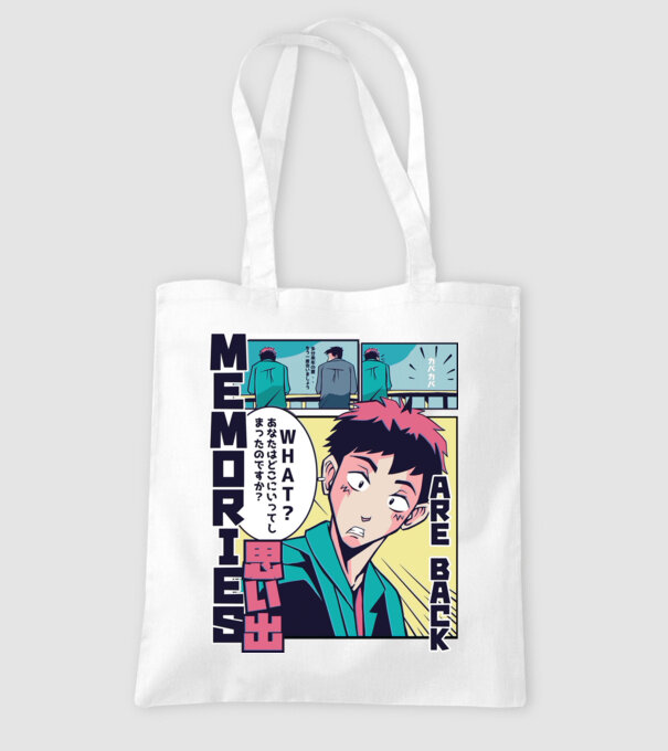 Anime Vaporwave benzi desenate model alb pe tricou