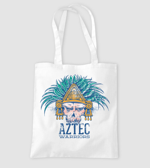 Aztec Warriors model alb pe tricou