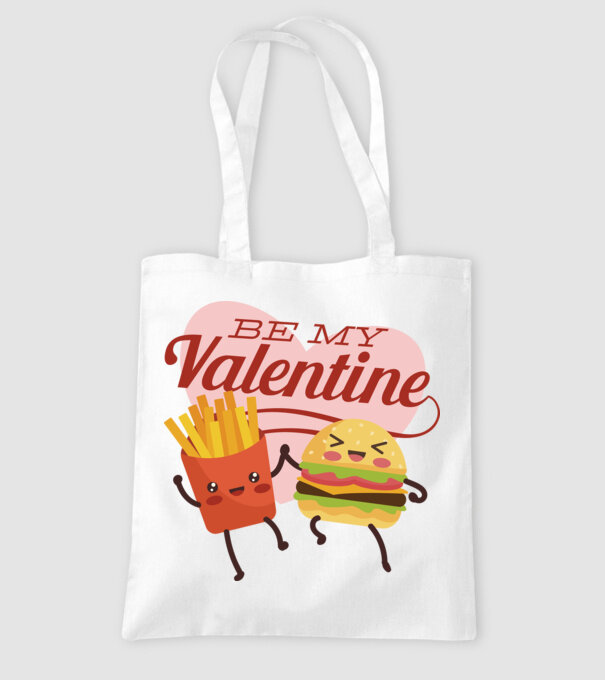 Be my Valentine - Fii dragostea mea tricou pentru Valentine s Day model alb pe tricou