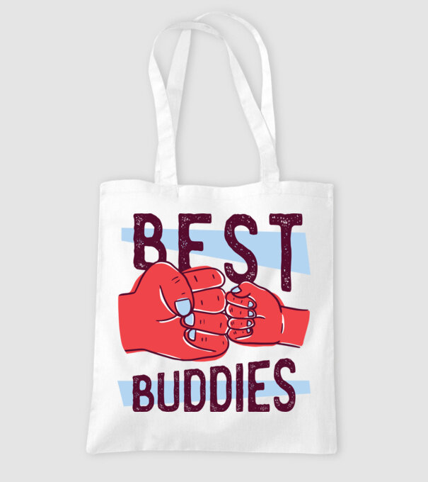 Best Buddies - Cei mai buni prieteni model alb pe tricou