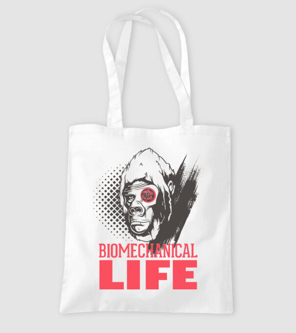 Biomechanical Life 2 model alb pe tricou