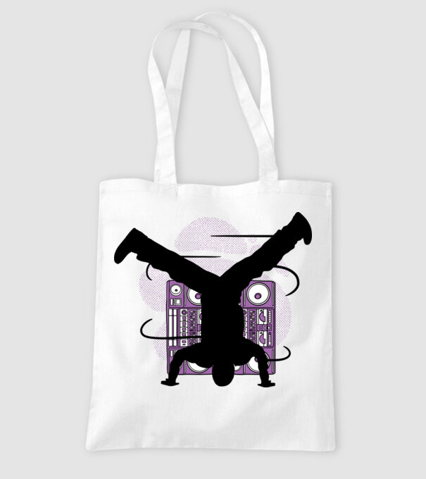 Dansator Break model alb pe tricou