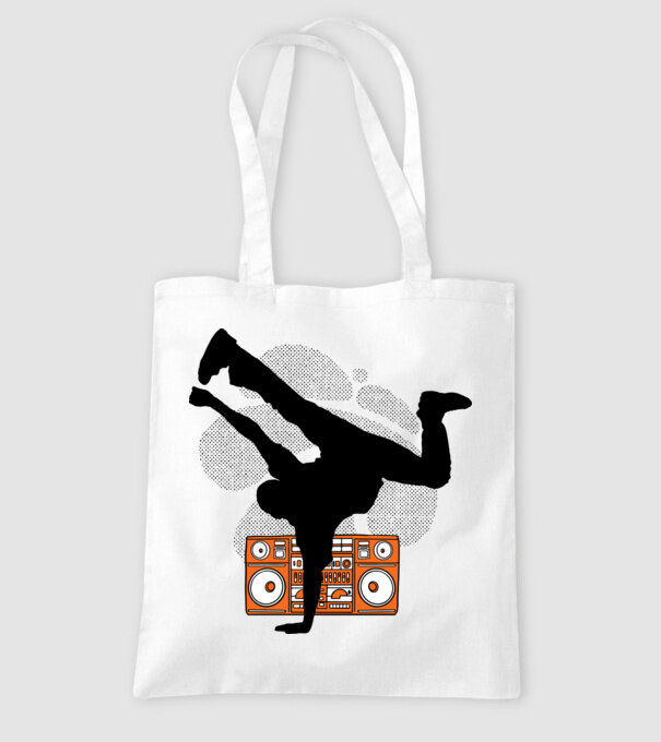 Dansator Break model alb pe tricou