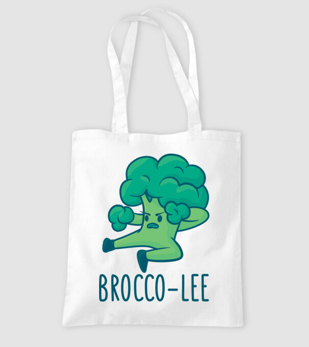 Brocco-Lee - Broccoli Karate model alb pe tricou