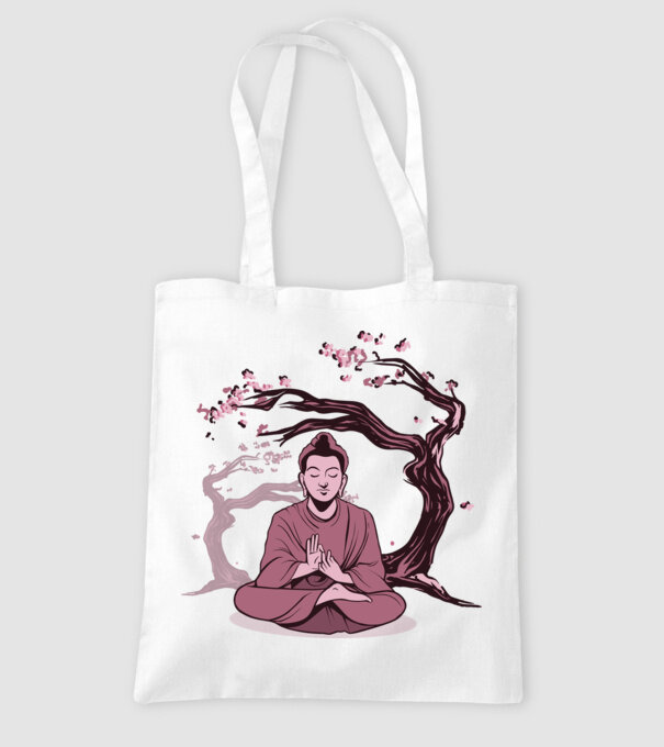 Buddha Meditație model alb pe tricou