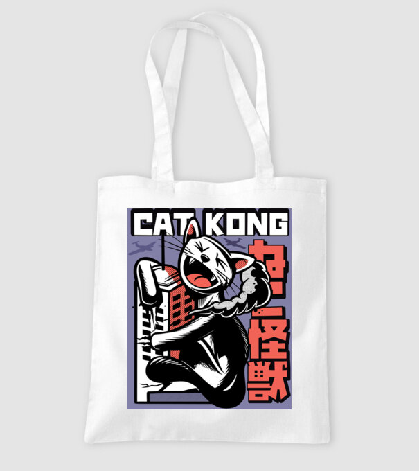 Cat Kong model alb pe tricou