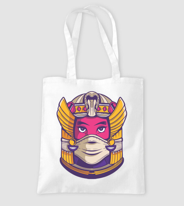 Cleopatra Mască model alb pe tricou